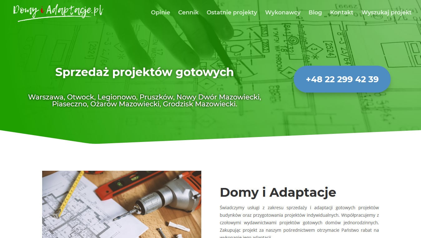 Domy i adaptacje projekt Divi